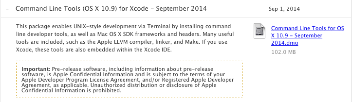 xcode for mac 10.9
